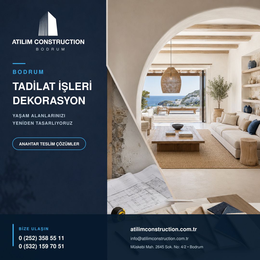 Bodrumda tadilat ve dekorasyon hizmetleri Bodrumda tadilat ve dekorasyon hizmetleri